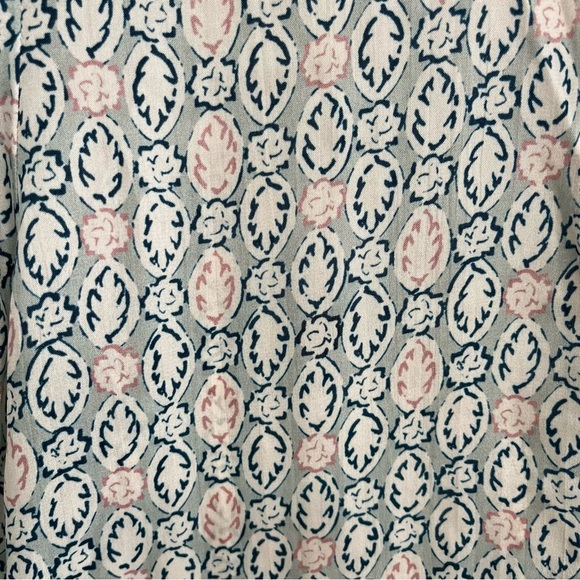 NWT Lafayette 148 Scottie Decorative Crepe Viscose Silk Blouse Button Up Large - Picture 10 of 12